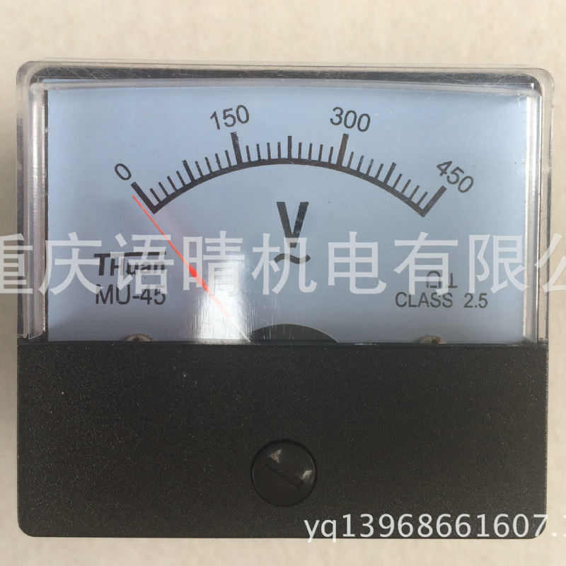 5-8KW三相发电机电压表（380V)方形