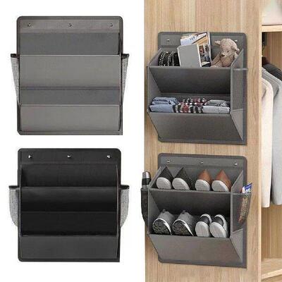 Wardrobe Door Rack with Deep Pockets Shoe Rack Hanging Wall