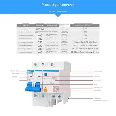 正泰空气开关带漏电保护断路器 NXBLE漏保D型 DZ47LE升级32a63a