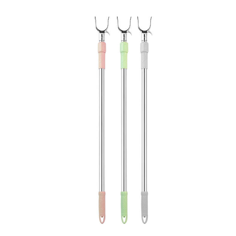 铝合金晾衣杆 可伸缩晾衣架不锈钢衣叉家用撑衣杆晒衣杆晾衣杆架