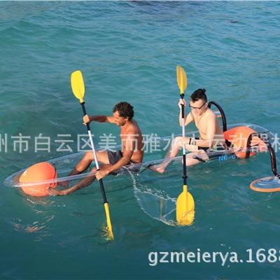 水上透明船加厚PC网红拍照船公园景区2人休闲游览船水上游乐设施