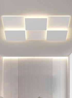 1858新款LE套D客家厅吸顶灯极简卧室灯现代简约红网餐厅大气用灯