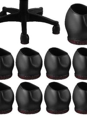 10 Pcs Chair Caster Covers Wheel Stoppers for Desk Chairs