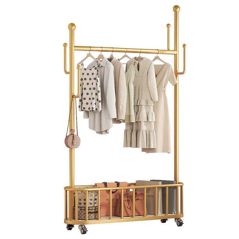 挂衣架落地收纳衣帽架客厅家用可移动挂衣服仙人掌晾衣架阳台晾被