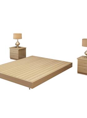 OQ5M实木松木简易抽拉拖床单双人榻榻米简约现代床经济型主卧