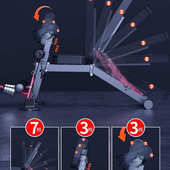 工厂直销运动家用多功能健身器材卧推凳可折叠哑铃凳仰卧起坐板健