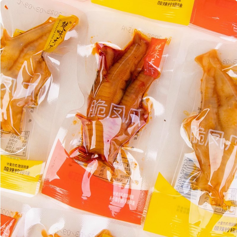楚味下脆凤天爪5檬00克散称柠酸辣鸡爪零食品卤味鸡脚独立小包装