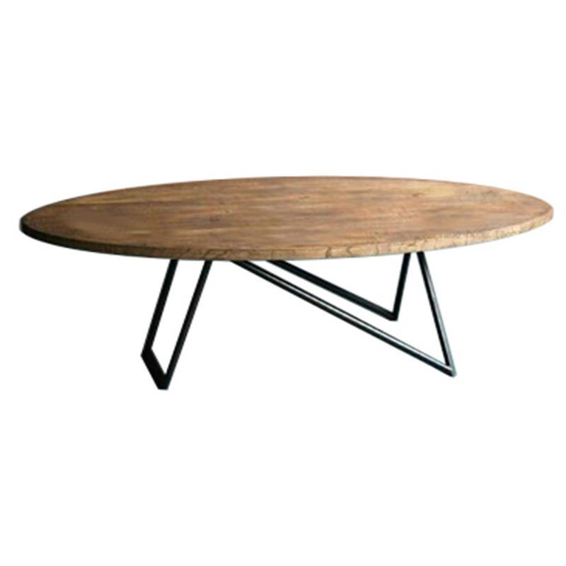 美式业实木茶几复古工风做旧户型10.8-1桌子小创意铁艺小子桌家具