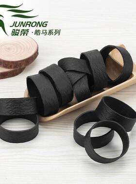 骏荣橡胶-皓马系列橡皮筋黑色皮圈高弹力耐用加宽皮套胶圈bk38*15