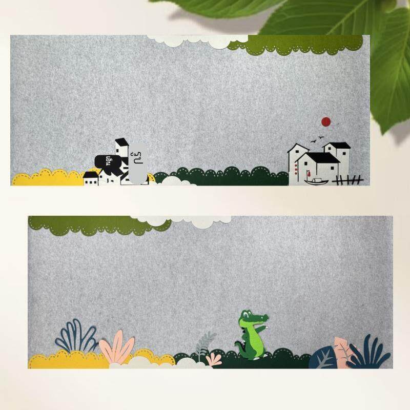 绿色系小清新班级环创主题墙面文化墙幼儿园小学大黑板报墙贴装饰