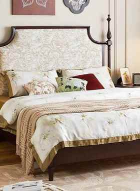 款美式复古实木床中古主风人KGB床1.双8米卧床1.5米新轻奢储物法