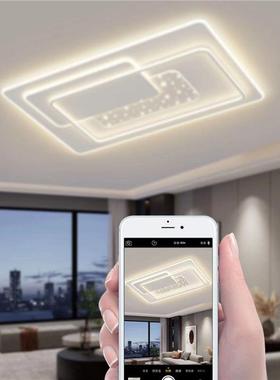 白色客厅主灯223新款大气全led吸0顶灯现简约代卧室灯具套836餐组