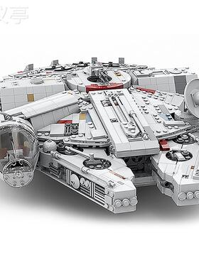 Buildmoc兼容星战MOC-24884中型千年隼成人拼装积木玩具模型