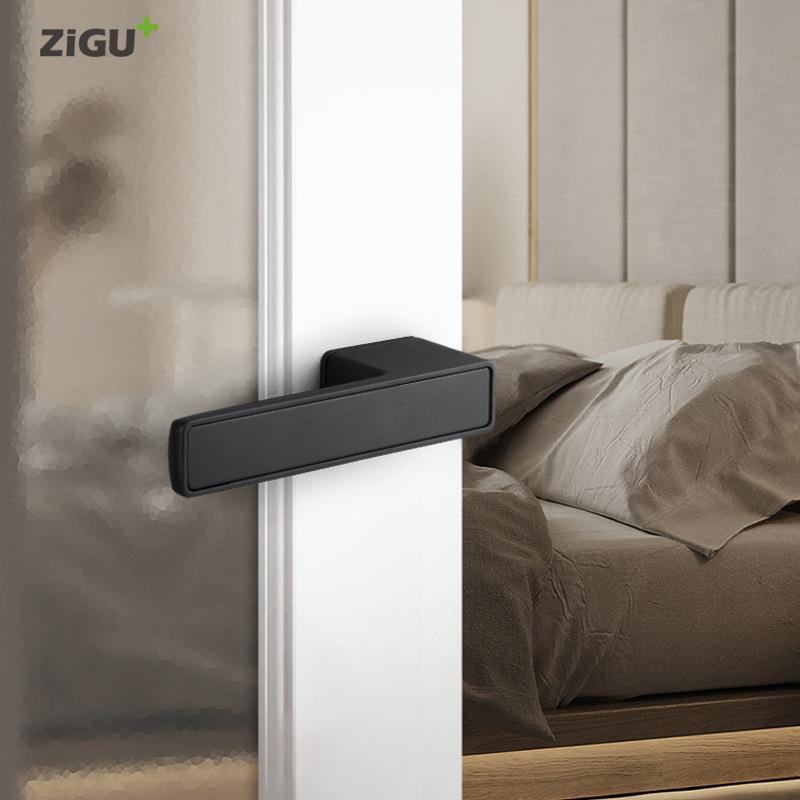 极静简门锁磁吸通用WKA型家用锁具音木门室门内卧室生间房门卫把