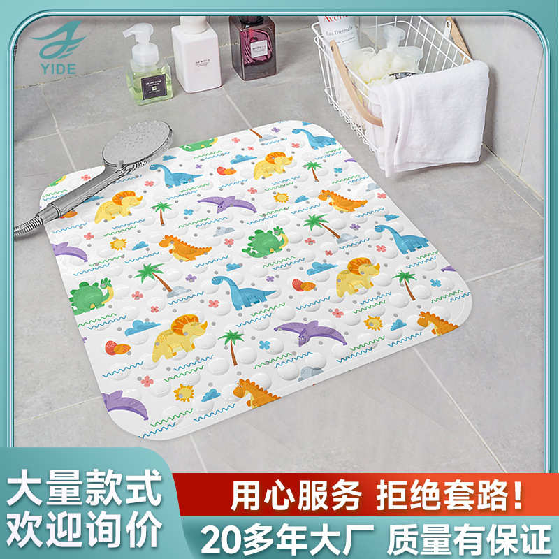 怡德欧洲方形卡通厨房耐脏地垫家用儿童防摔脚垫浴缸垫浴室防滑垫