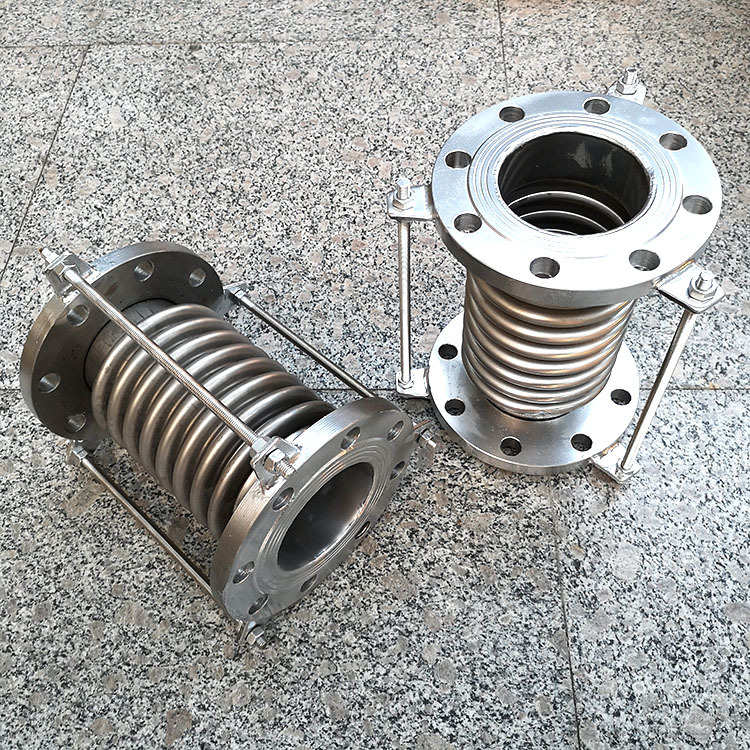 304不锈钢补偿器法兰式船用真空拉杆金属波纹管伸缩膨胀节316
