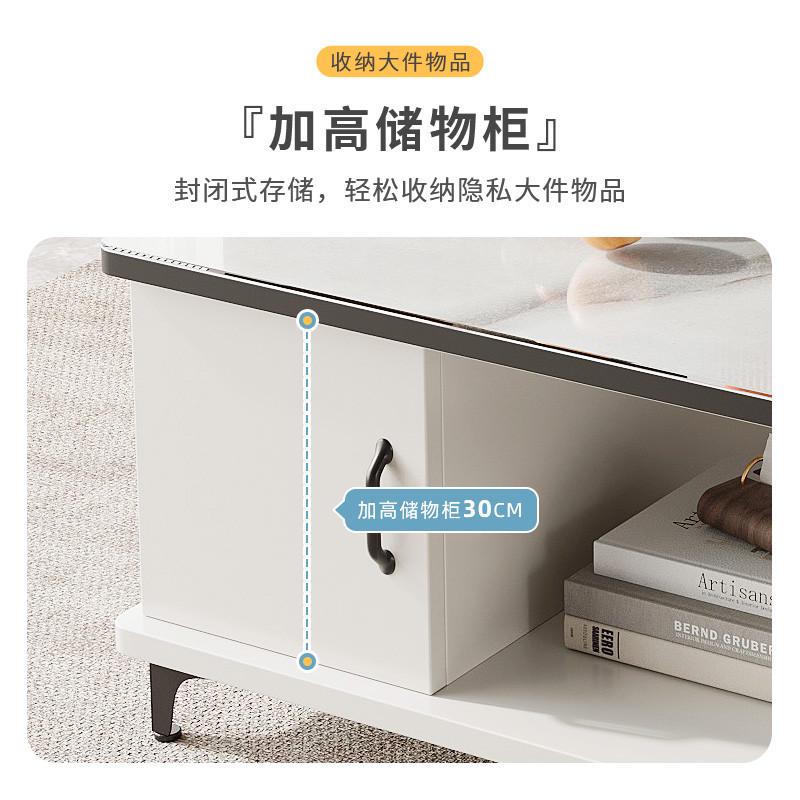 茶几家用客厅电视柜轻奢简约现代小户型茶台欧式钢化玻璃桌子