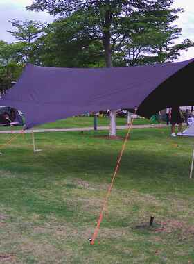 野黑炊胶-th-001全遮光21D加密格纹牛津布0蝶天幕形8角 帐篷防水