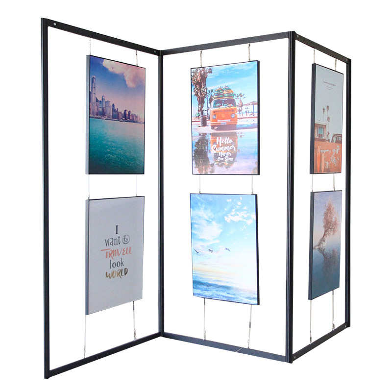 学校用展板摄影作品美术展览展示架铝合金移动广告展示架亚克力