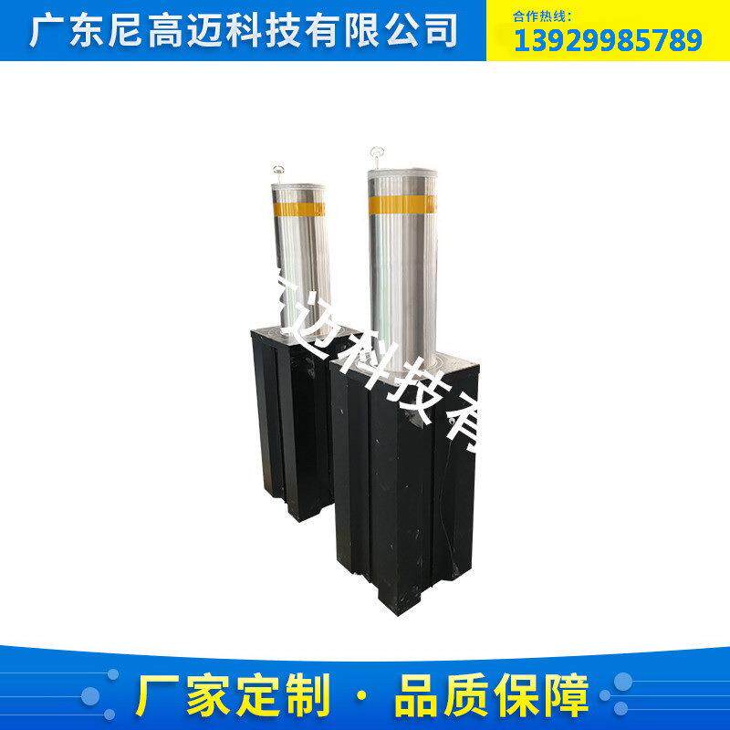 半自动升降路桩 液压式手动升降柱 小区手动路障 不用电升起路桩