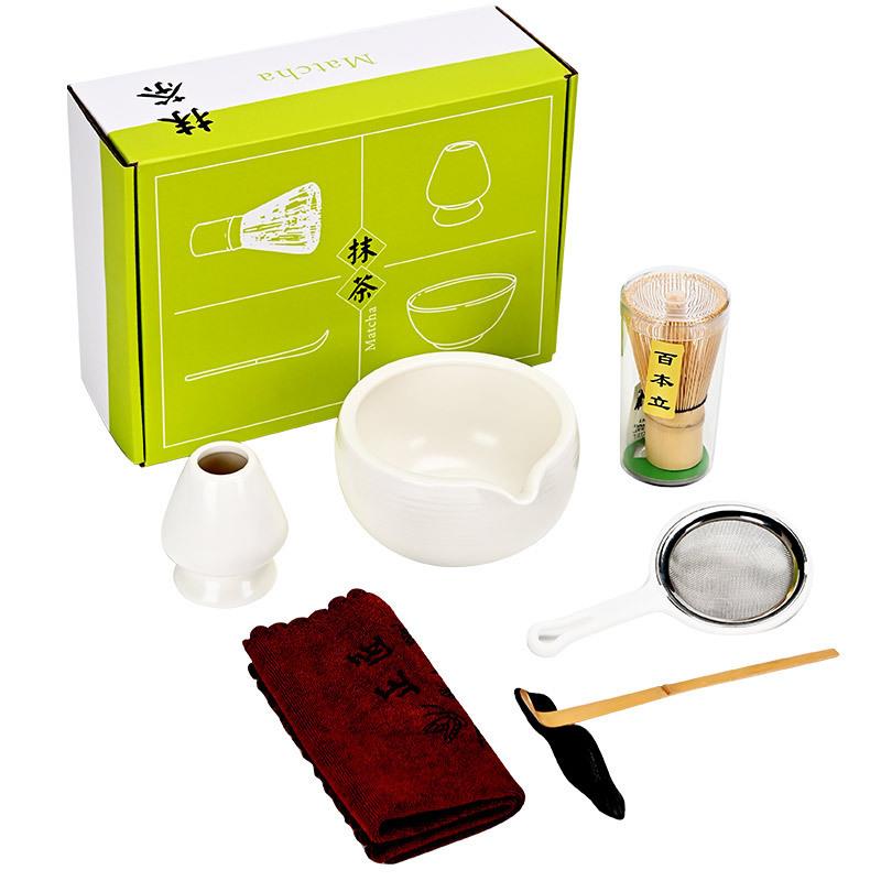 抹茶碗百本立茶拨茶漏勺茶巾筷架抹茶工具套装Matchatools