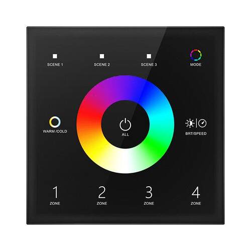 4区 AC100-240V RGB+CCT DMX主控触摸面板 T15