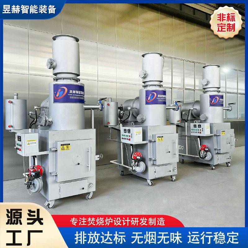 宠物火化焚烧炉 双燃烧室温热解 宠物善终医院动物遗体处理设备