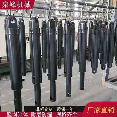 供应液压油缸单双向耳环法兰工程液压缸电动升降机货梯提升油缸