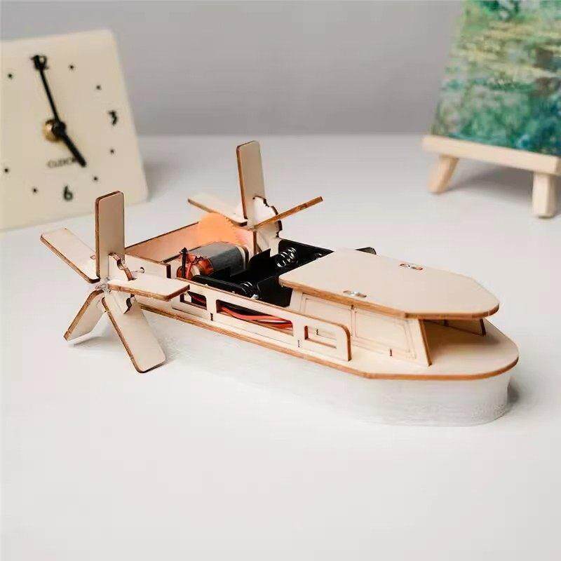 明轮船科技小制作儿童科学实验套装教具模型幼小学生手工diy材料