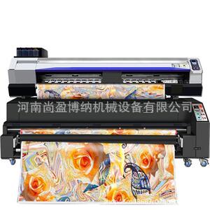 8头高速数码热升华旗帜机直喷双面透旗帜机条幅显色热升华打印机
