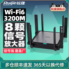 锐捷星耀WiFi6路由器X32 PRO千兆家用高速双频5G无线全屋WiFi覆盖mesh电信光纤宽带睿易宿舍穿墙王