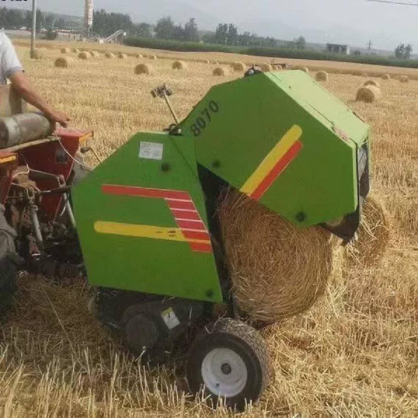 打捆机拖拉机小四轮打捆机农用牧草秸秆青贮打捆机打包机械