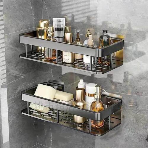 bathroom shelf toilet storage rack no punching shower racks
