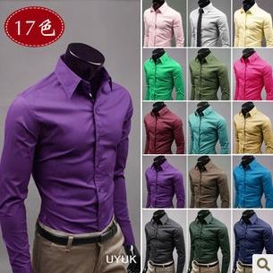 Long sleeved shirt men's cotton shirt for work white shirt