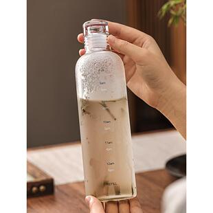 冷泡茶瓶夏凉水杯玻璃茶叶泡茶壶大容量冷萃壶高硼硅便携瓶子