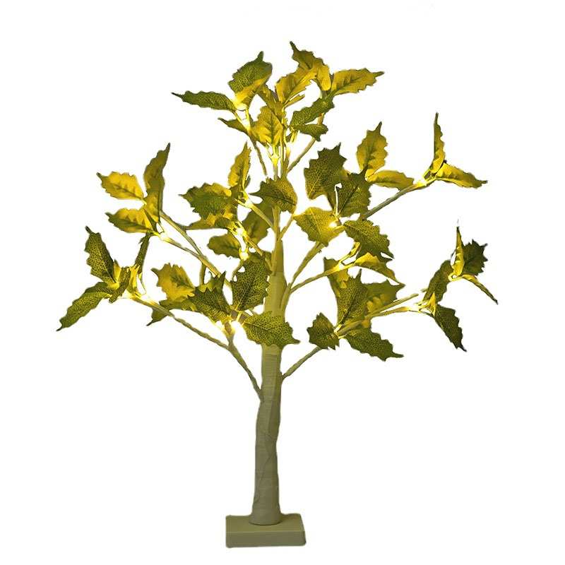 树灯 led感恩节活动枫叶室内装饰灯圣诞节派对场景布置景观发光树