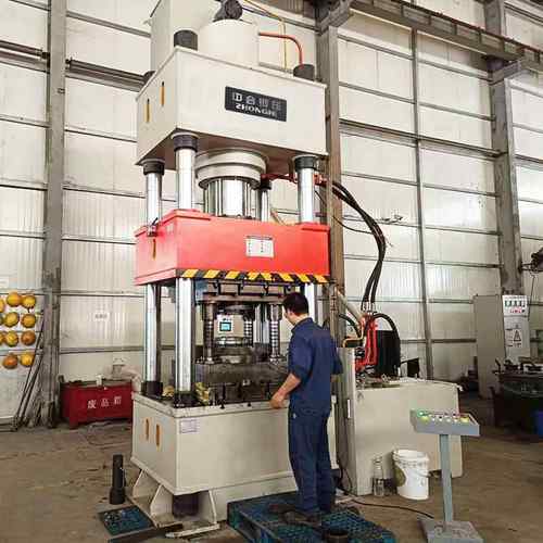 500吨汽车配件传动齿轮成型液压机500T碳钢合金冷挤压成型油压机