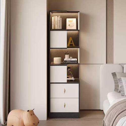 轻奢转角墙角三角柜架直角转弯拐角物抽WYK屉置物客厅卧室储靠墙