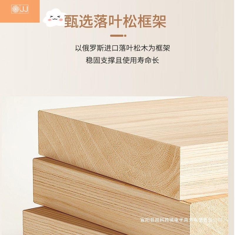 奶油云储朵无品牌/床儿童床女孩简约主床双人实木卧室储公物床带