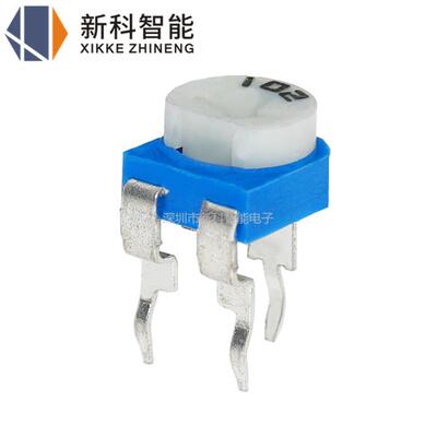 RM065卧式蓝白可调电阻 302 472 473 3K 4.7K 47K 电位器