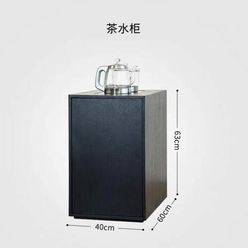 高档意式极简轻木奢茶桌泡茶桌现代接待办公茶室新中式阳台实岩板