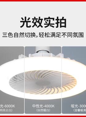 新款直销E27螺口风扇灯吊扇LED卧室灯超亮餐厅厨房卫生间吸顶小型