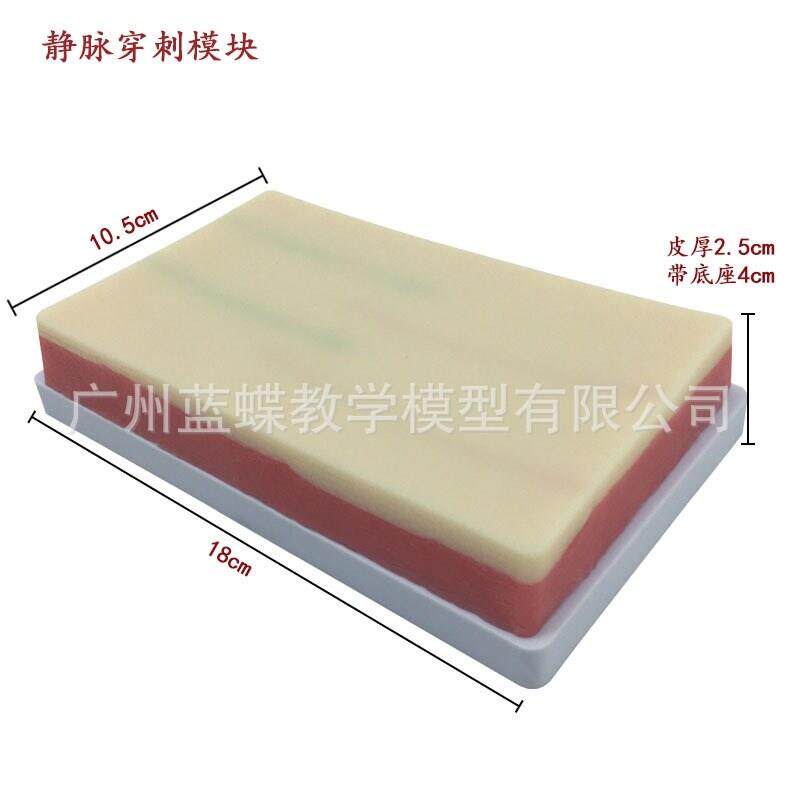 模拟皮肤血管分离结扎静脉注射采血训练模块模型静脉穿刺模块皮下