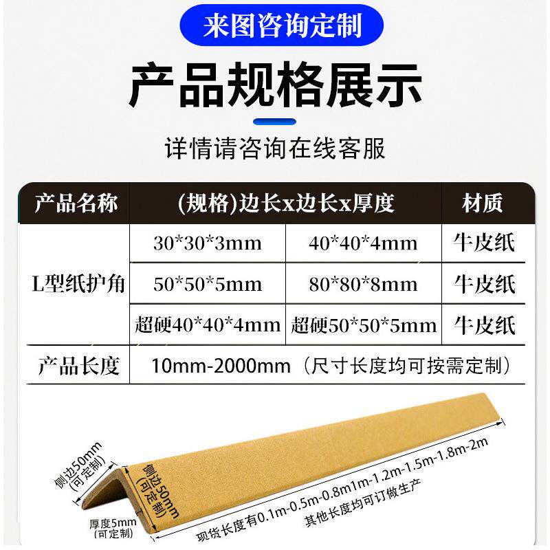 包邮纸护角CMM护纸条包角箱家具角可订纸护纸边阳角L防护