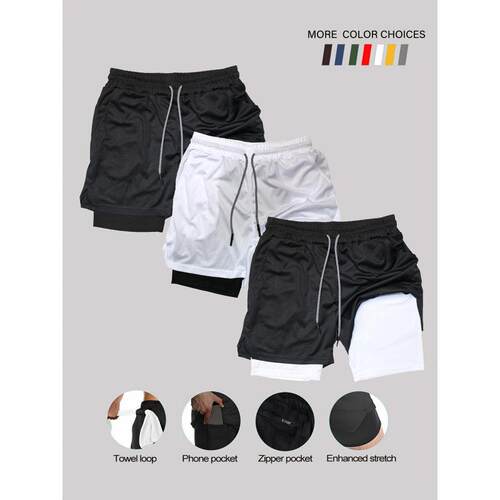 O 11546 Men's quick-dry gym shorts 士速干健身短裤跨境