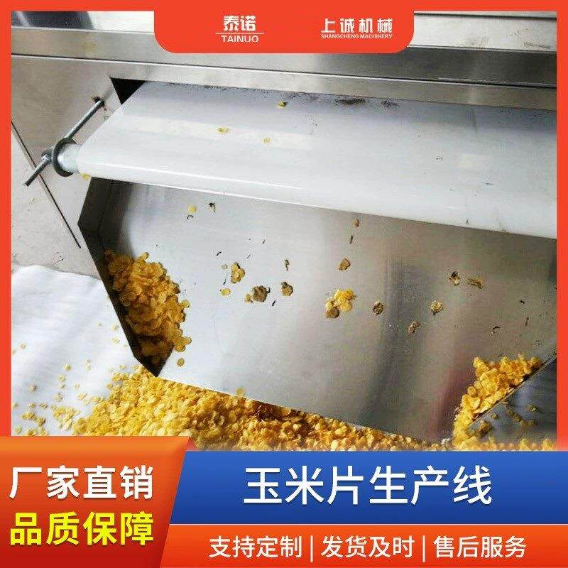 泰诺早餐玉米片加工设备谷物麦片生产设备厂家