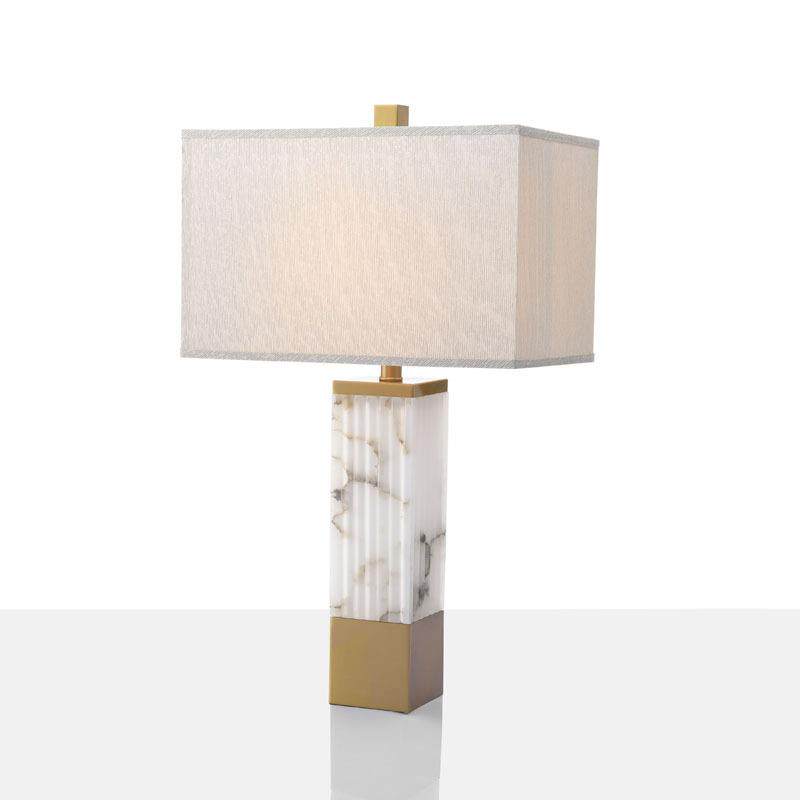 北欧后现代简约西班牙云石台灯客厅书桌酒店床头灯卧室氛围营造