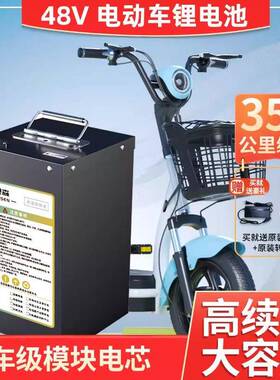 外卖耐用磷酸铁锂电池60V72V48V二三轮电瓶原装专用大容量