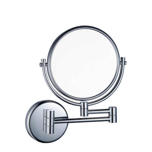 不锈钢壁挂双面化妆镜酒店卫生间折叠镜男士剃须浴室放大镜子