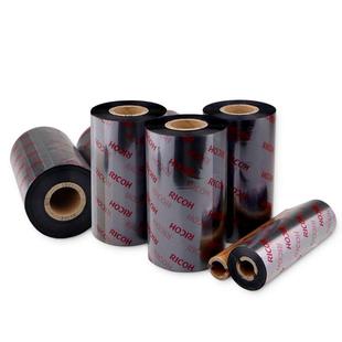 标签机色带 打印铜板纸标签碳带 理光B110A混合碳带 110X300